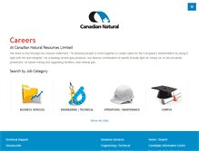 Tablet Screenshot of cnrl-careers.com